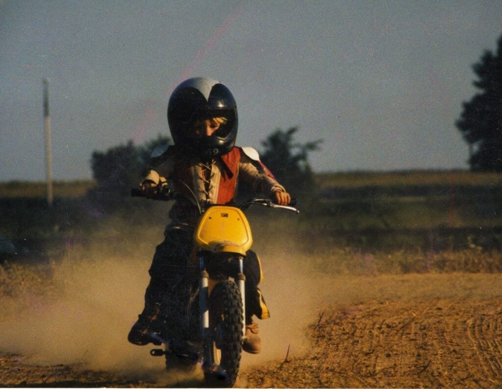 Nicky Hayden on a PW50, circa 1985