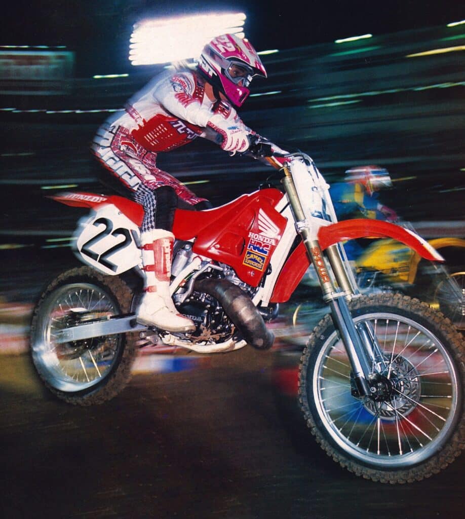 Jean-Michel Bayle at the 1990 Anaheim Supercross