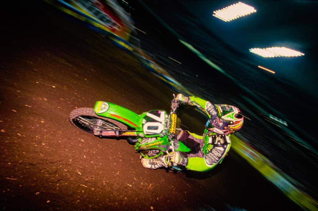 Ricky Carmichael during the 1997 SX season. Photo: Simon Cudby