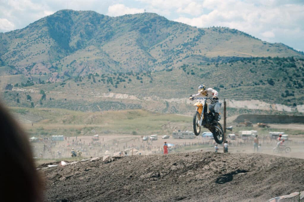 Ron Lechien at the 1983 Lakewood Pro Motocross. Photo: David Lack