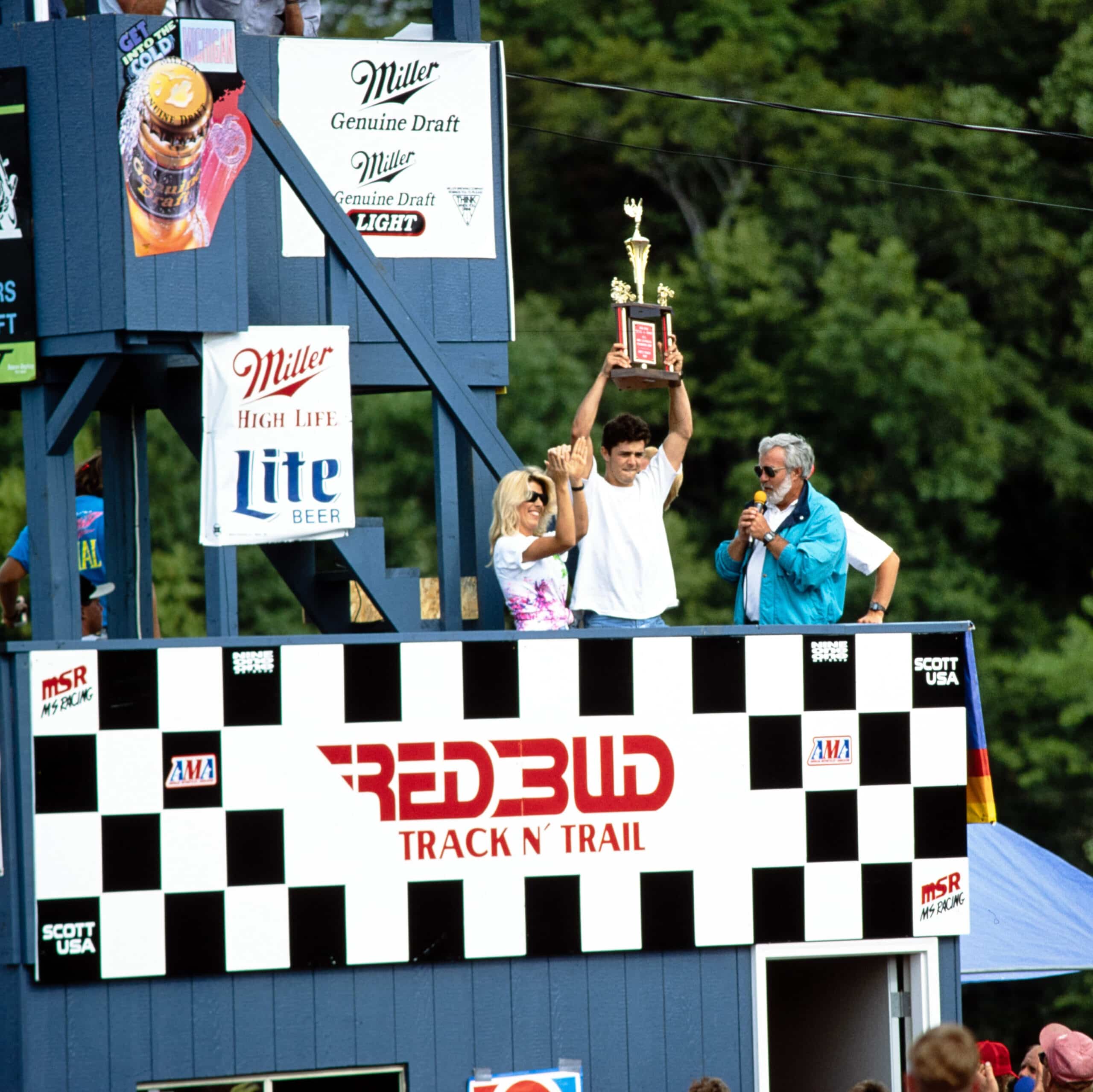 With a 1-2, Jeff Emig won the 125MX class at RedBud in 1992, his first ever Pro Motocross win. Photo: John Raymond