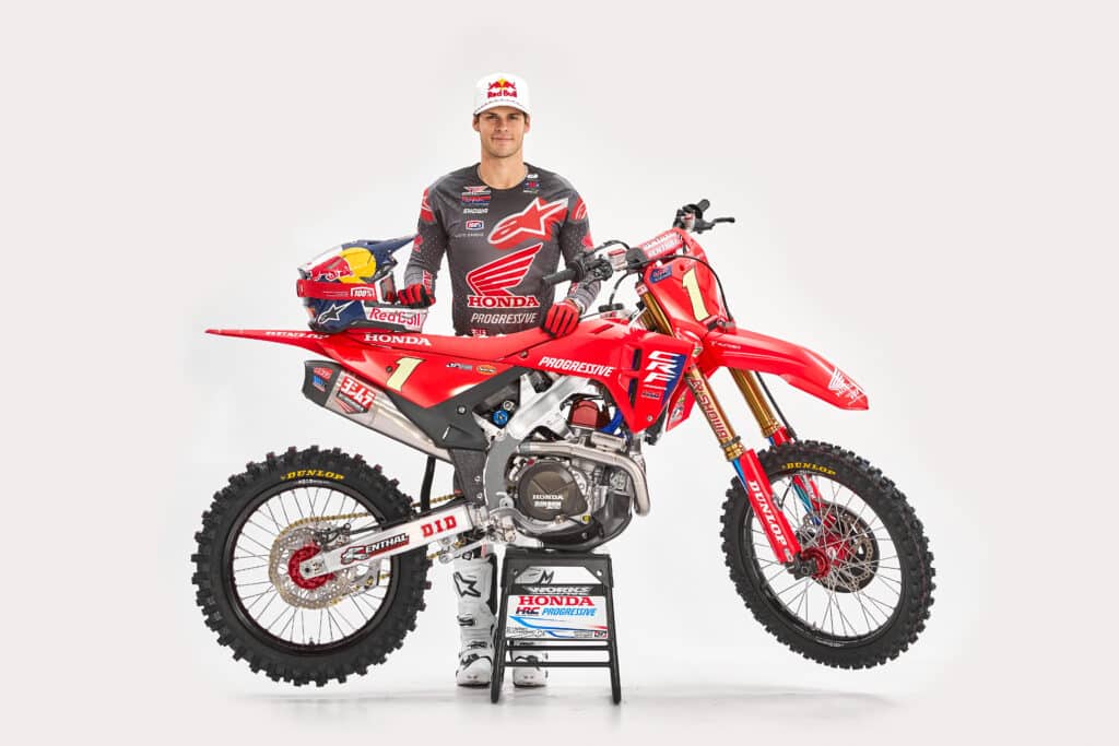 Jett Lawrence and his 2025 Honda CRF450R